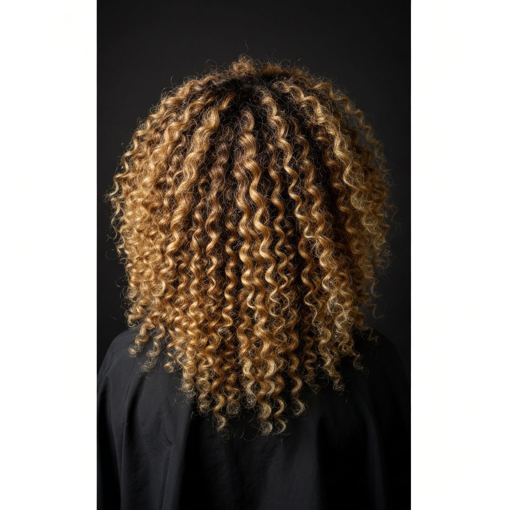 Colorimetría balayage en cabello rizado sin dañar el patrón